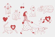Love Line Art Collection, a Person Illustration by Annakniaz (Thumbnail 3 of 15)