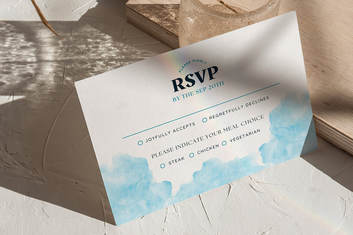 Watercolor Invitation Canva Template, an Invitation Template by microstd (Photo 3 of 6)