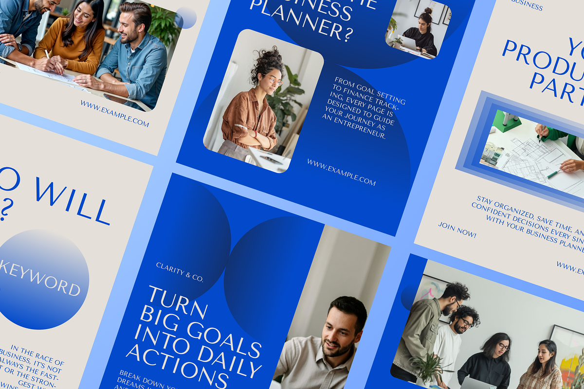 Business Planner Instagram Post, a Social Media Template by Annora Studio (Photo 2 of 6)