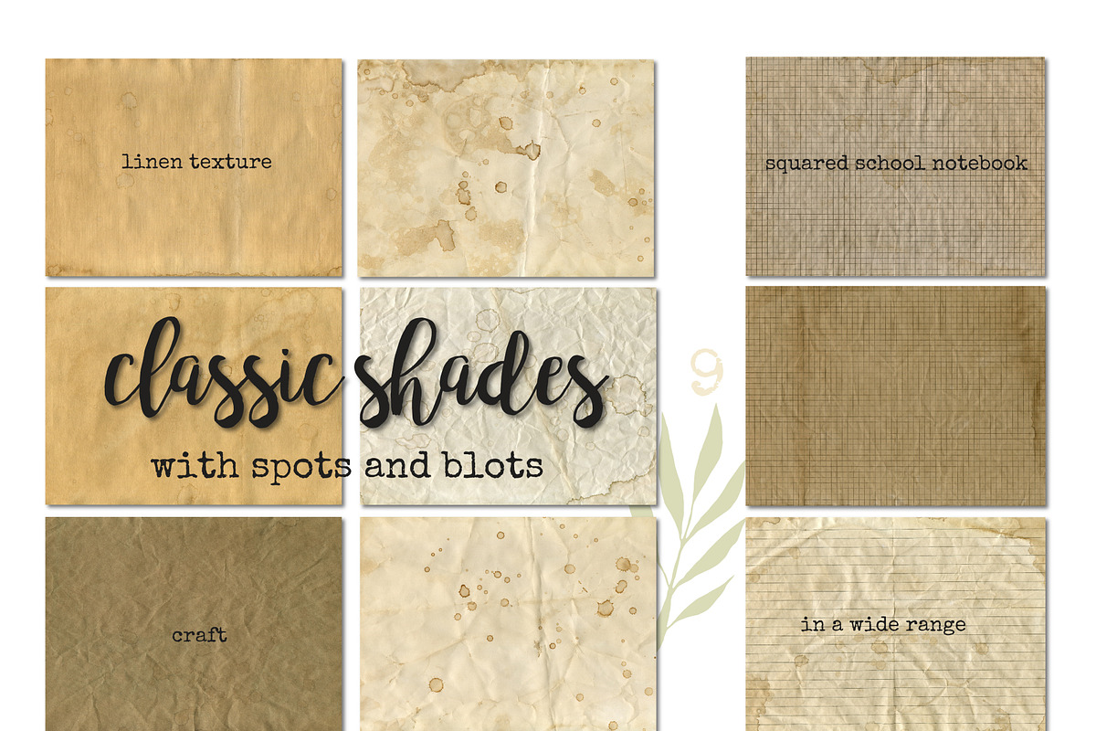 Set of old paper textures, a Texture Graphic by Noli Molly Store (Photo 2 of 4)