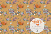 Fall Woodland Clipart & Patterns Kit, a Seasonal Illustration by KaramfilaS (Thumbnail 19 of 25)