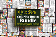 Quotes Coloring Books Bundle, an Object Graphic by protabsorkar11 (Thumbnail 1 of 14)
