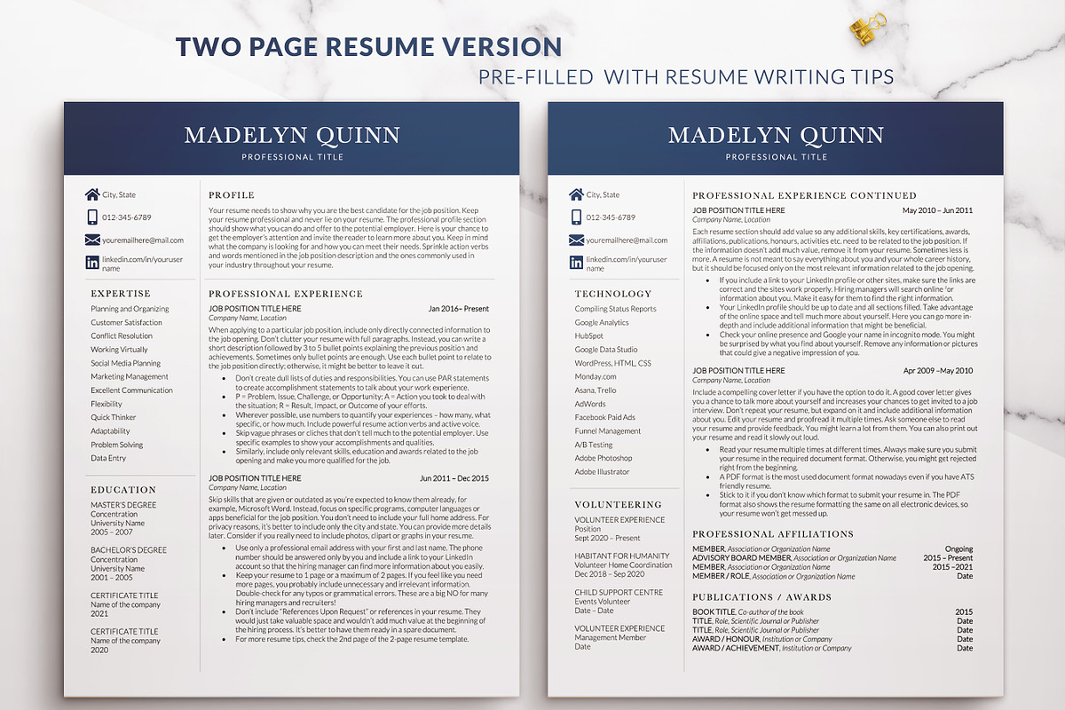 Modern Resume Template for Word, a Resume Template by BestResumes.Co (Photo 2 of 10)