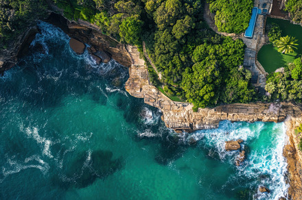 Breathtaking aerial view of Sydney's, a Photo by Iftikhar Alam