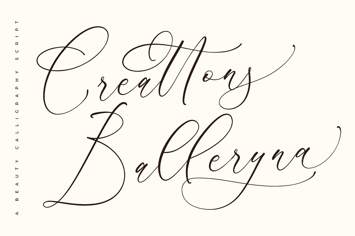 Creattons Balleryna A Beauty Script, a Script Font by Storytype Studio (Photo 1 of 15)