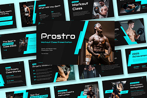 Prostro Workout Class Keynote, a Presentation Template by kerismaker