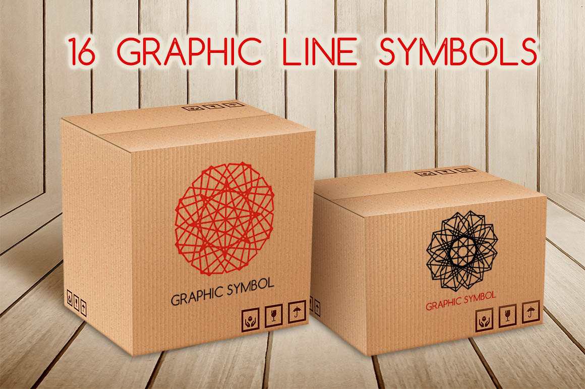 16 Graphic line symbols, an Object Graphic by dacascas