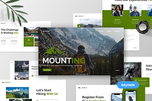 Mounting -Hiking & Adventure Keynote, a Presentation Template by MtvtdArt