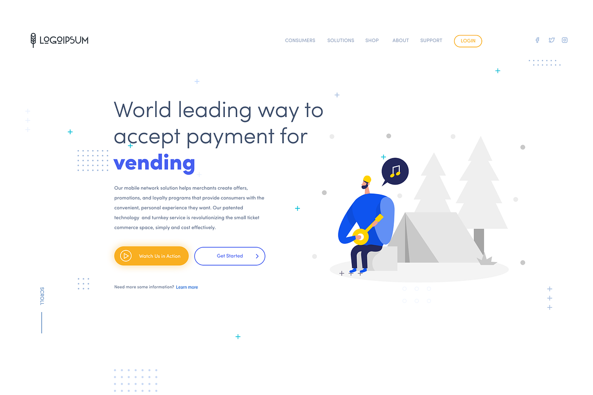 Figma Fintech Landing Page, an UI Kit Template by Themesmile (Photo 2 of 2)