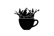 Mountain Coffee Cup Design Bundle, an Illustration by yasushie (Thumbnail 28 of 31)