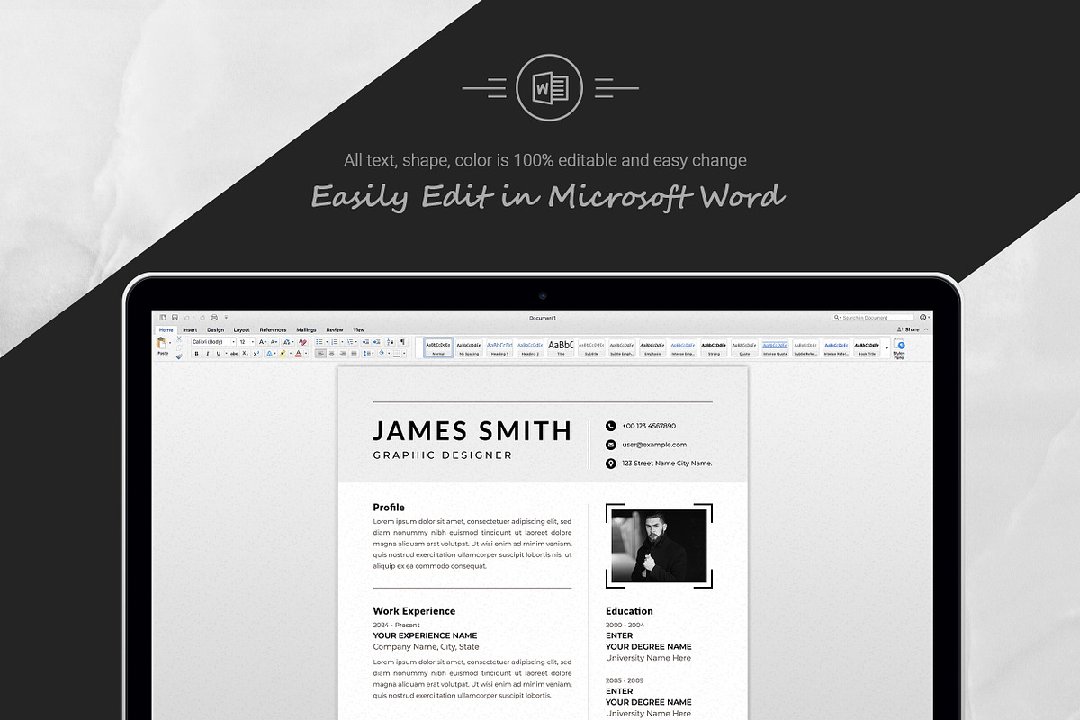 Creative Resume with Portfolio preview 5