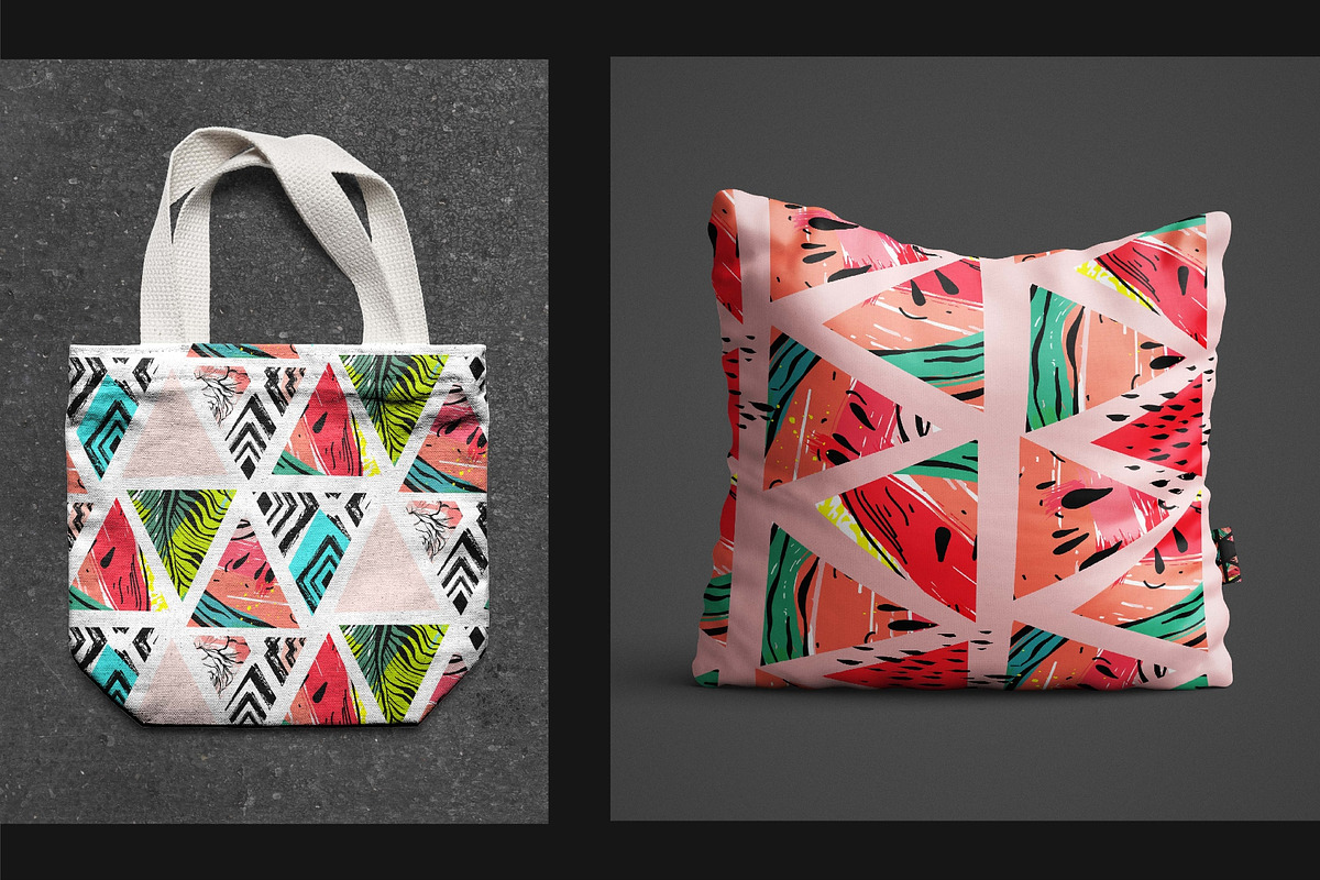 Summer geometry pattern set, a Pattern Graphic by Anastasy_helter (Photo 6 of 7)