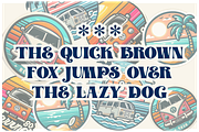 Santoryu - Retro Display Font, a Sans Serif Font by Badsign Type (Thumbnail 4 of 10)