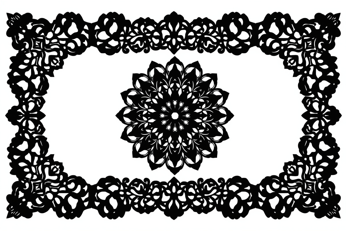 Elegant Floral Border Vector Design., an Illustration by Amazin_art (Photo 5 of 19)