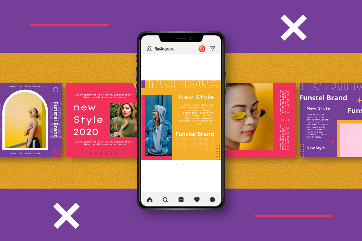 Funstel Puzzle Instagram Feed Templa, a Social Media Template by Inkofert (Photo 9 of 10)