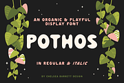 Pothos Font, a Sans Serif Font by Chelsea Burkett (Thumbnail 1 of 6)