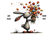 Whimsical Floral Easter Rabbit, an Animal Illustration by GiraffeCreative (Thumbnail 19 of 20)
