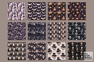 Boho Halloween Spooky Pattern