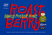 Roastberry - Fancy Poster Font, a Symbol Font by ikiiko (Thumbnail 1 of 7)