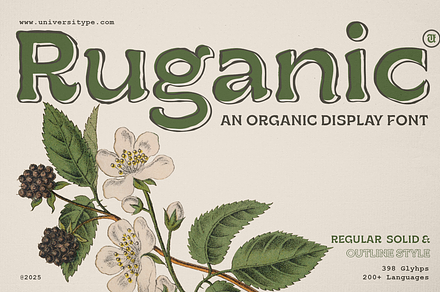 UT Ruganic - An Organic Font