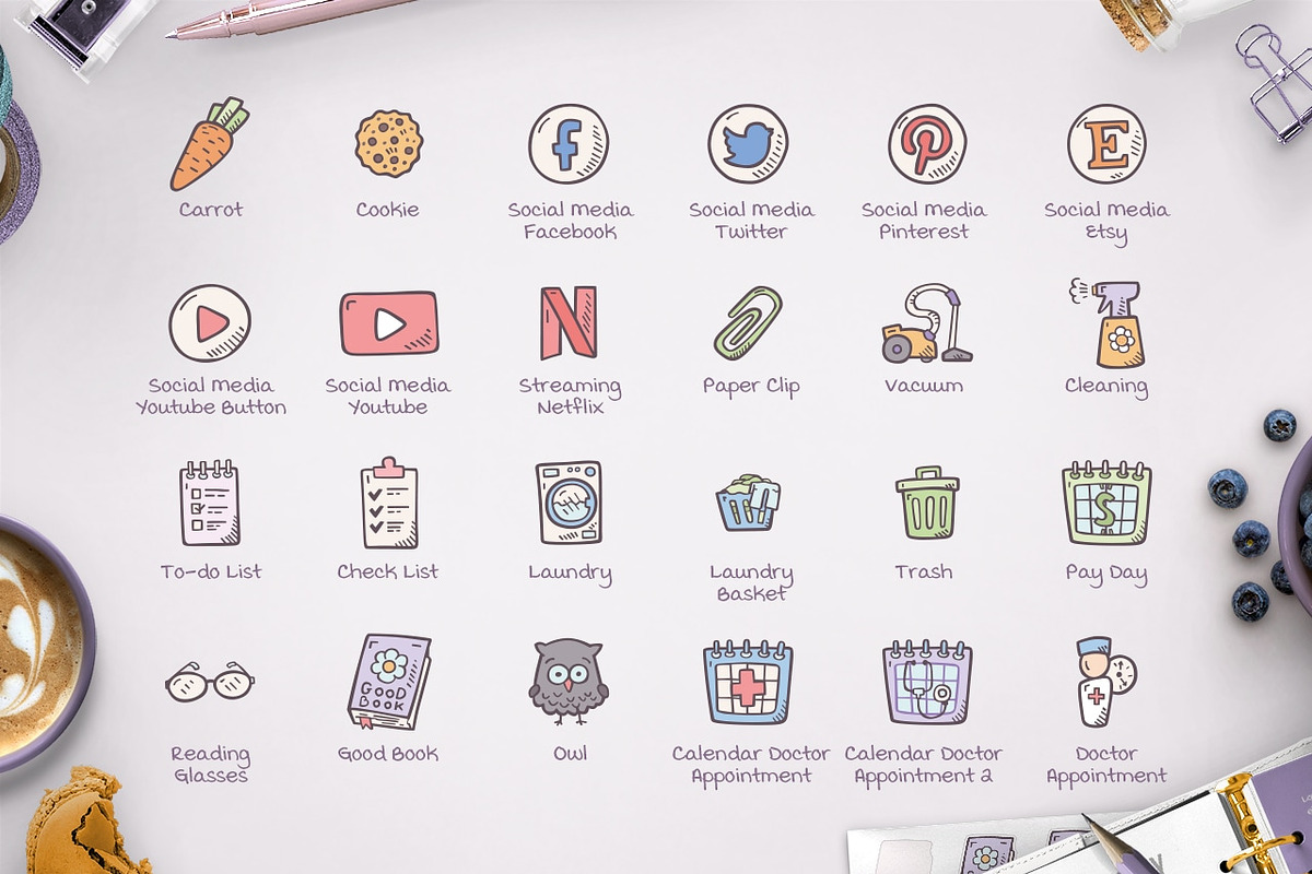 Planner - Hand Drawn Icons, an Outline Icon by Good Stuff No Nonsense (Photo 4 of 11)