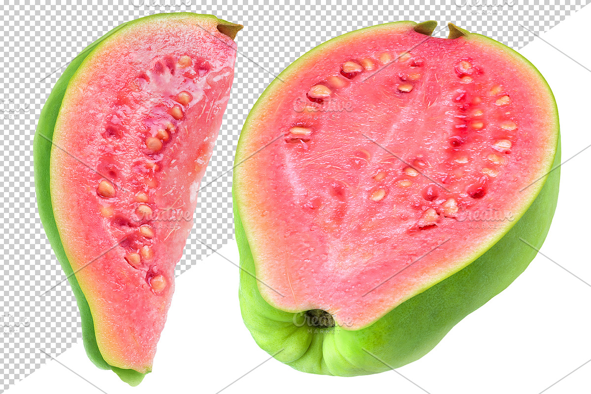 Green Pink fleshed Guava pieces, an Object Graphic by Fruits+Veggies (Photo 6 of 11)