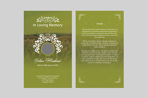 Funeral Prayer Card Template-V660