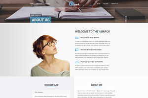 Quark Education Courses PSD Theme