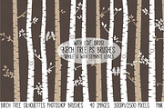 Birch Tree Photoshop Brushes preview 2