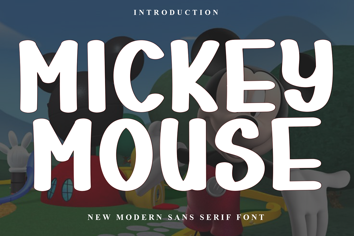 Mickey Mouse, a Script Font by InermediaSTUDIO (Photo 1 of 8)