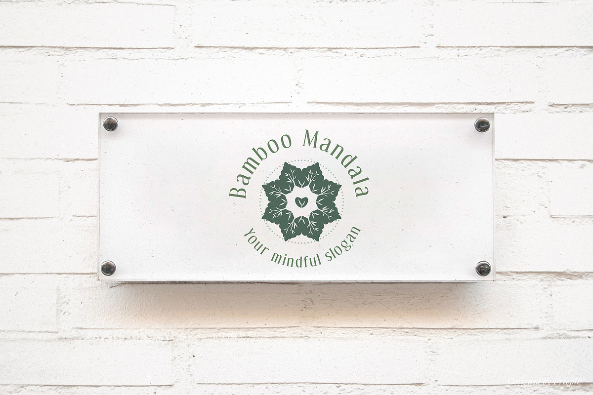 Mindful Mandala Logo Pack Canva & AI preview 6
