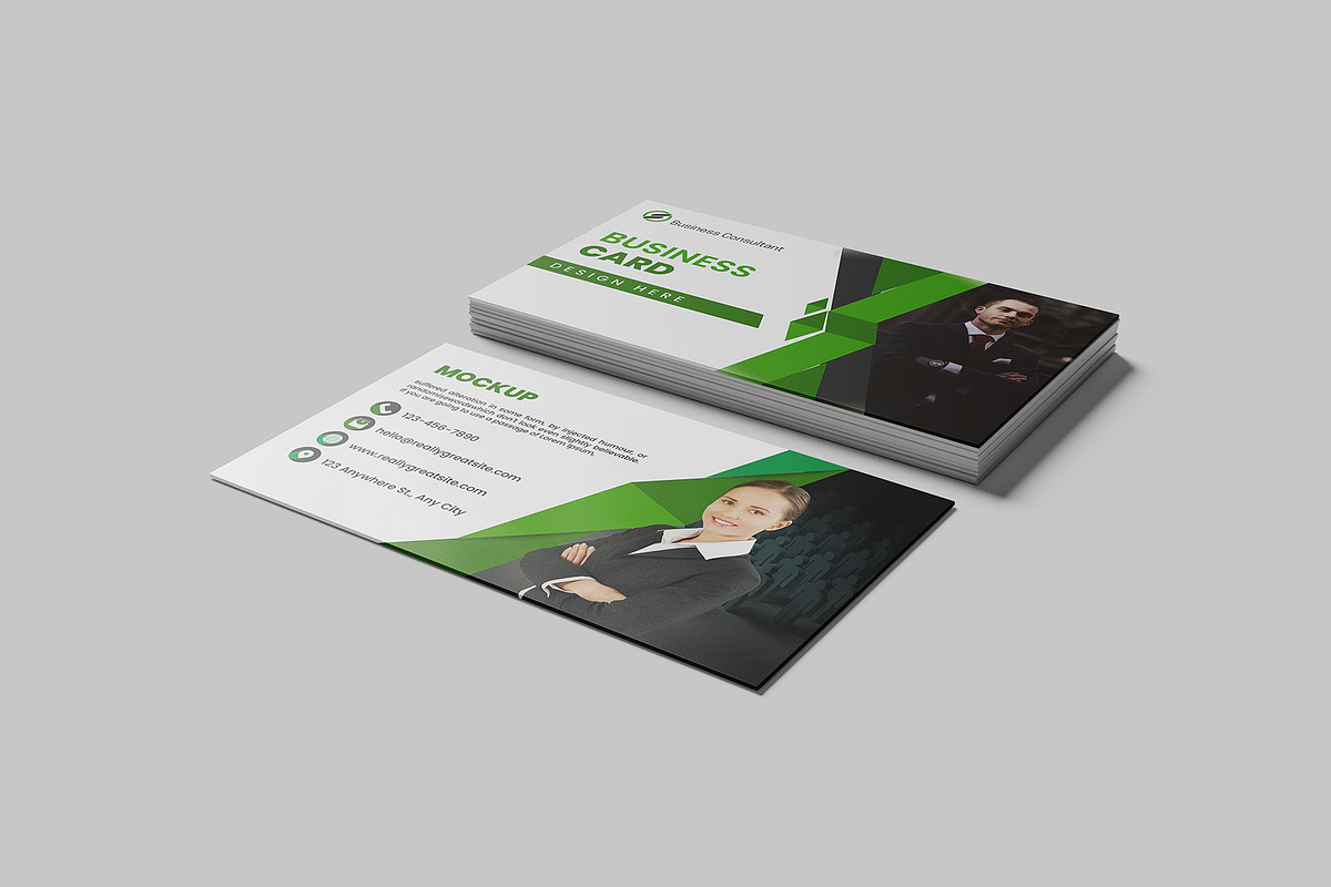 Business Card Mockup, a Print Template by Difa Design (Photo 2 of 12)