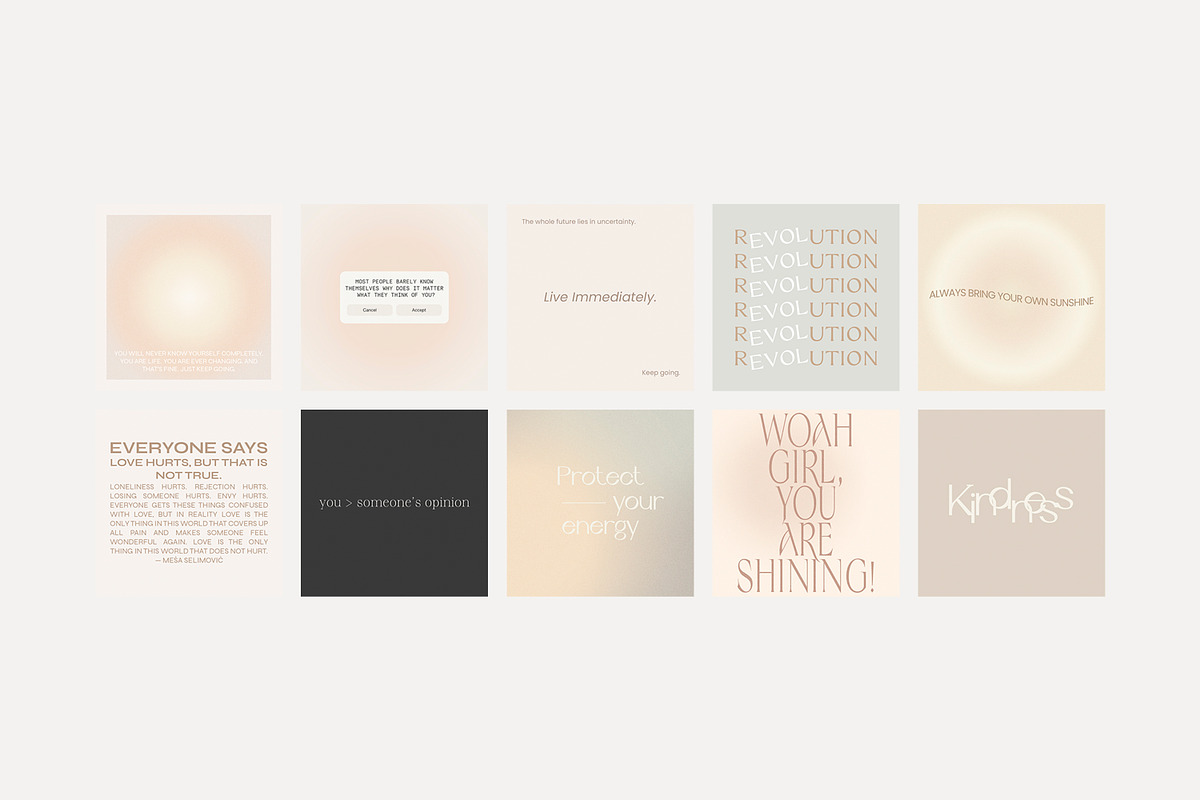 Instagram Quotes Posts Stories PS, a Social Media Template by Love Radiation Studio (Photo 16 of 22)