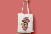 lots of food in the heart, a Food Illustration by gunaonedesign (Thumbnail 4 of 4)