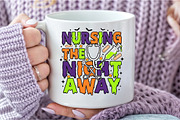Nursing the Night Away Halloween PNG, a Seasonal Illustration by DreamCafeArt (Thumbnail 7 of 7)