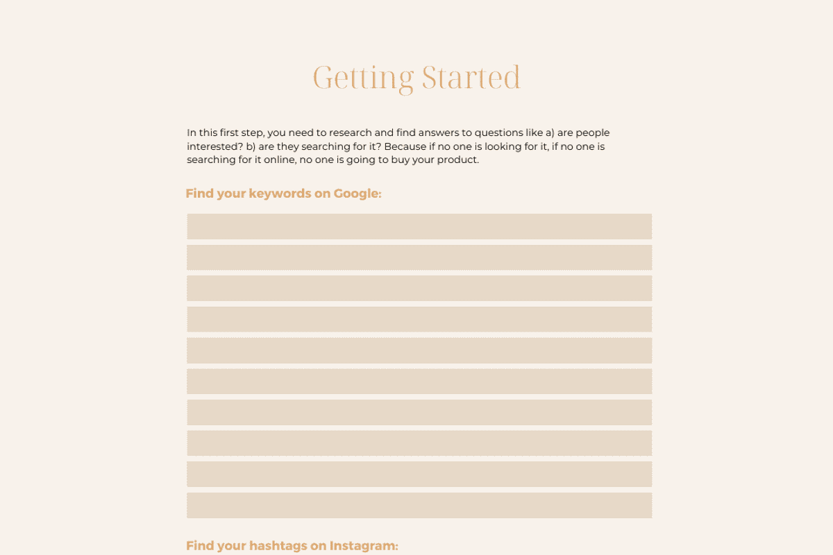 Handmade Business Planner, a Print Template by Brand Your Biz Co. (Photo 7 of 10)