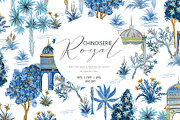 ROYAL Chinoiserie (Pattern & motifs), a Pattern Graphic by HannaStudio (Thumbnail 1 of 8)