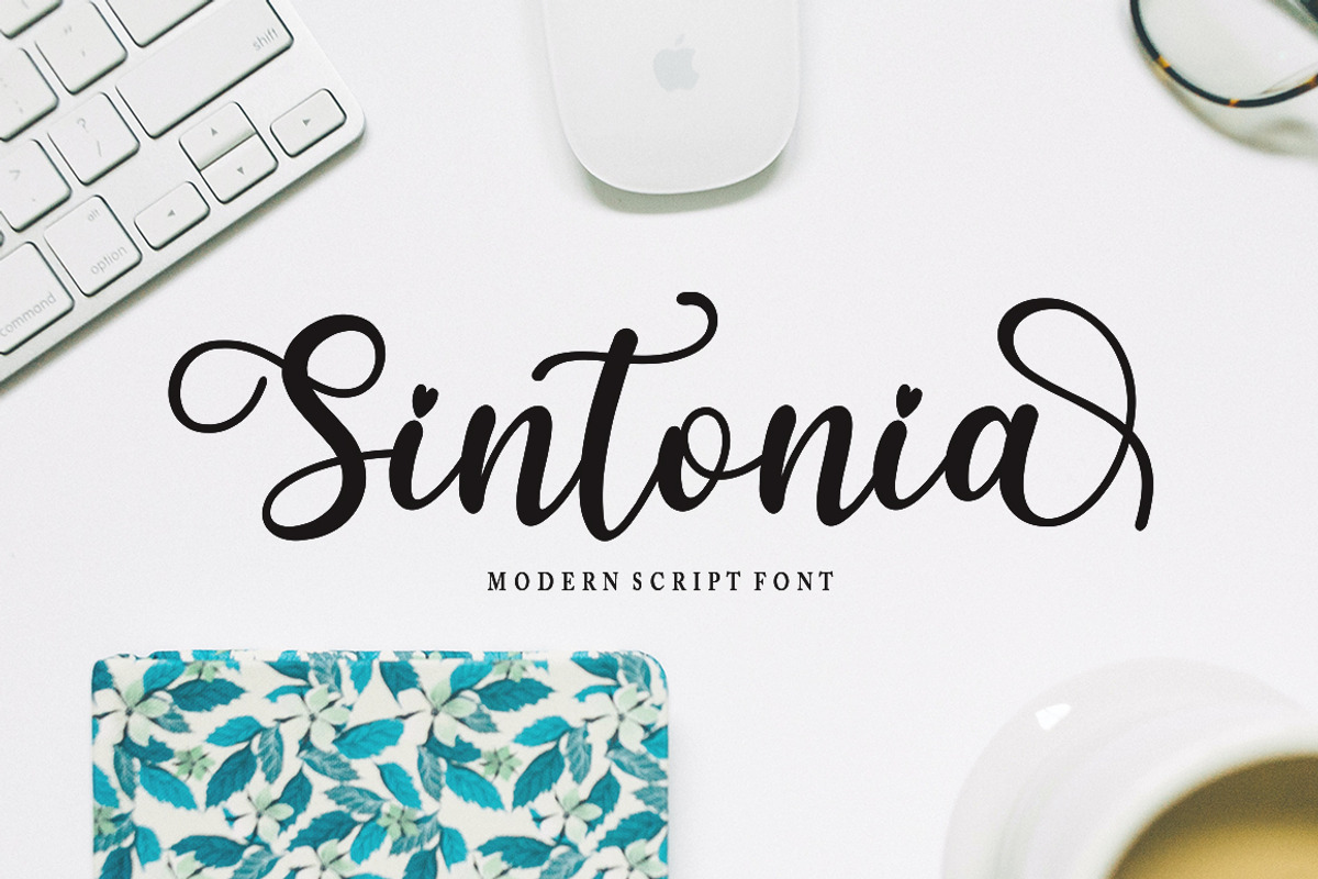 Sintonia, a Script Font by Bosstype Studio (Photo 1 of 8)