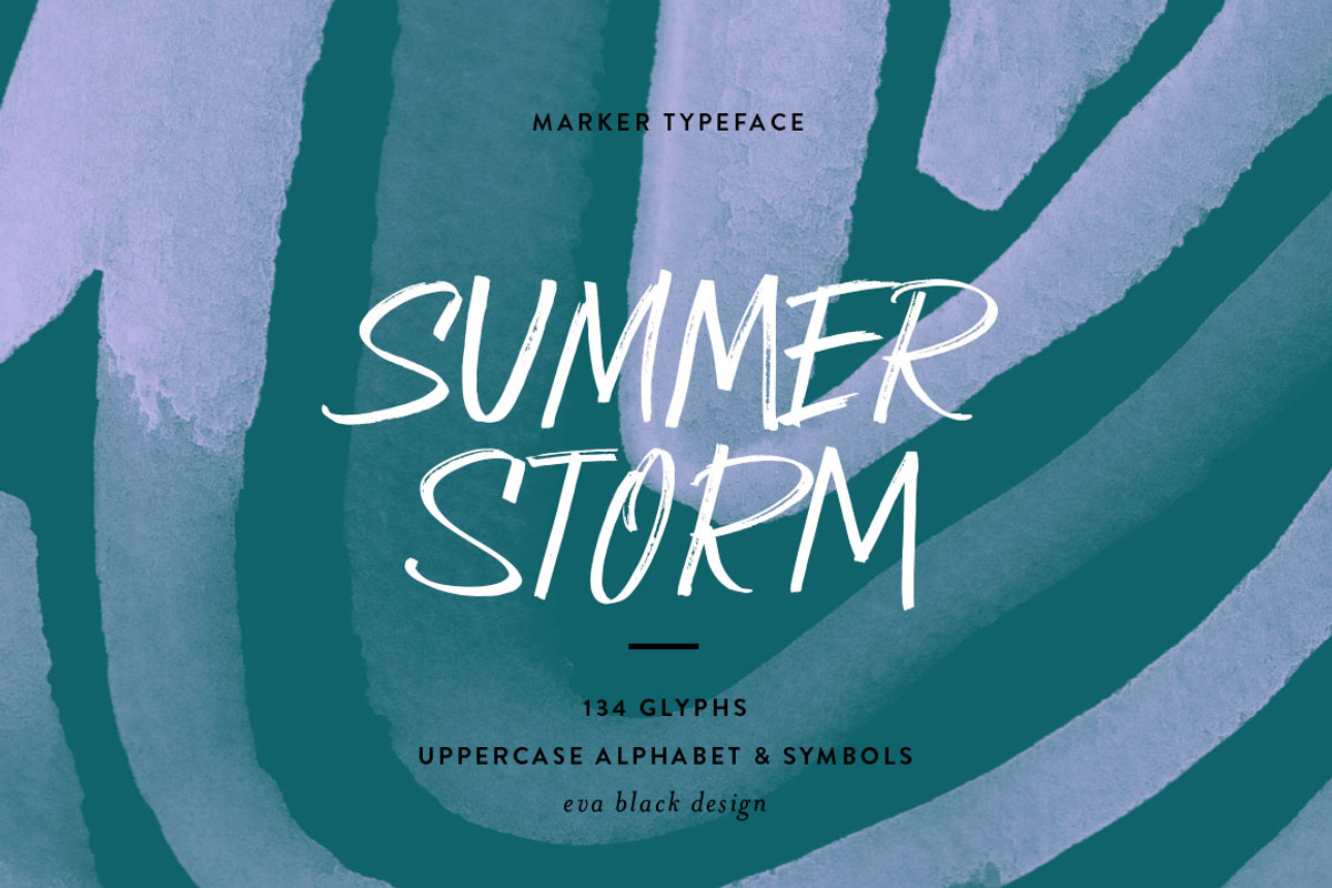 Summer Storm Marker Font