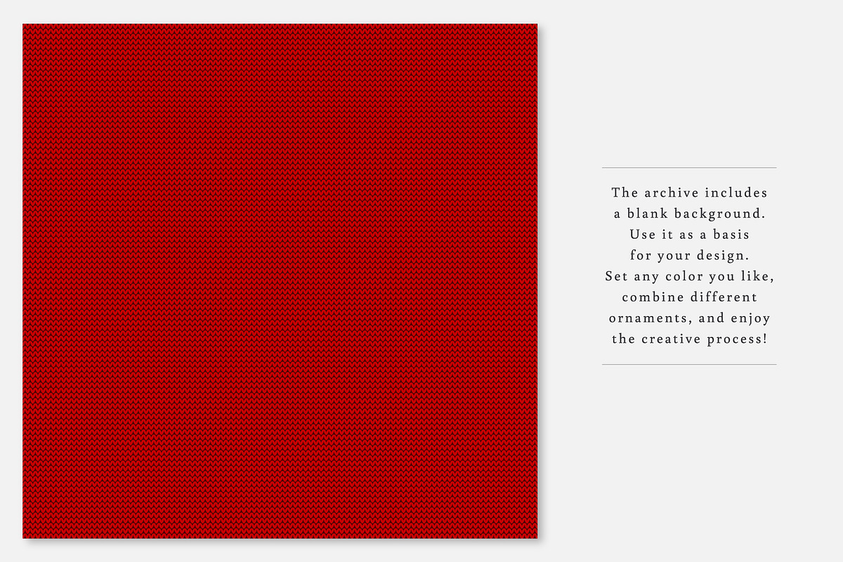 Knitted Letters, Symbols & Ornaments, a Background Graphic by JuliaMalinovskaya (Photo 5 of 5)
