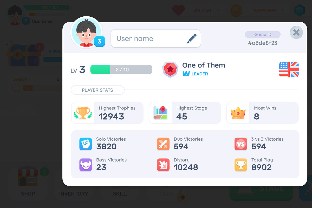 GUI Pro - Simple Casual, an UI Kit Template by LAYERLAB (Photo 28 of 108)
