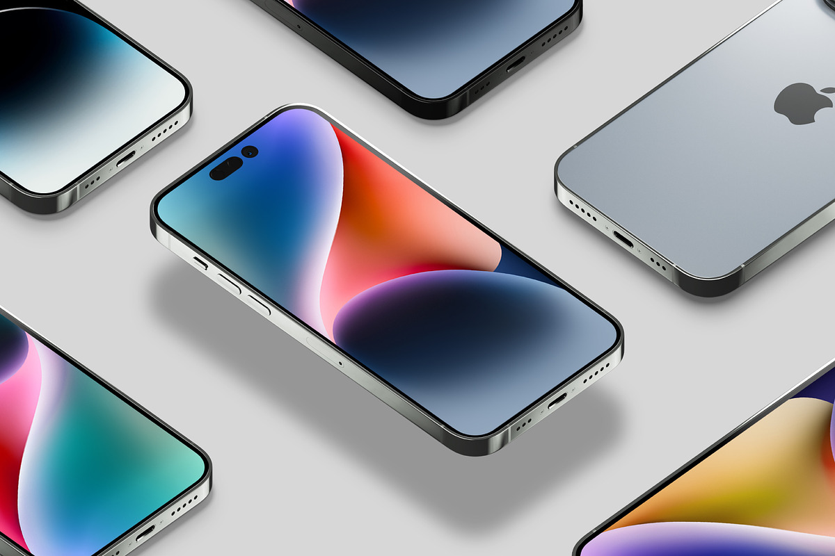 iPhone 14 PRO Mockup, an iPhone Mockup by Mocku (Photo 11 of 17)