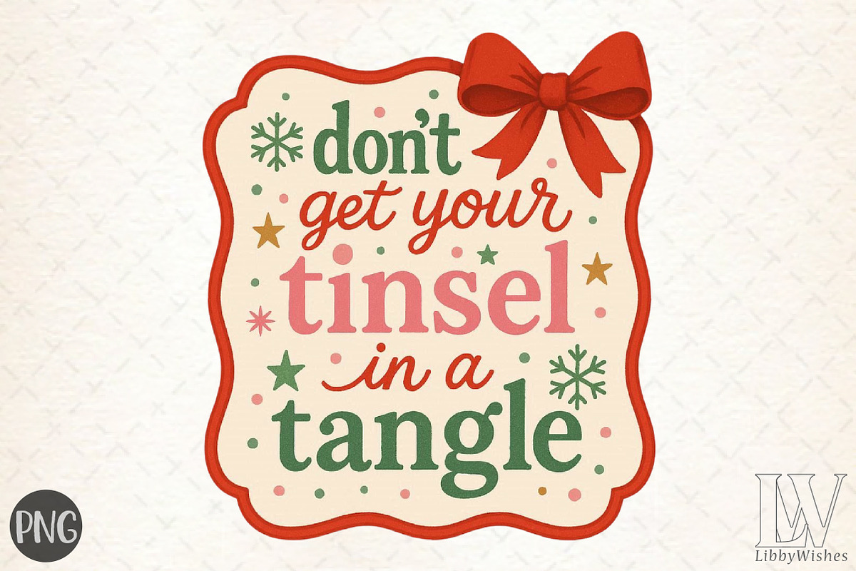 Funny Christmas Png, Christmas Sayin, an Illustration by Libby Wishes (Photo 1 of 6)