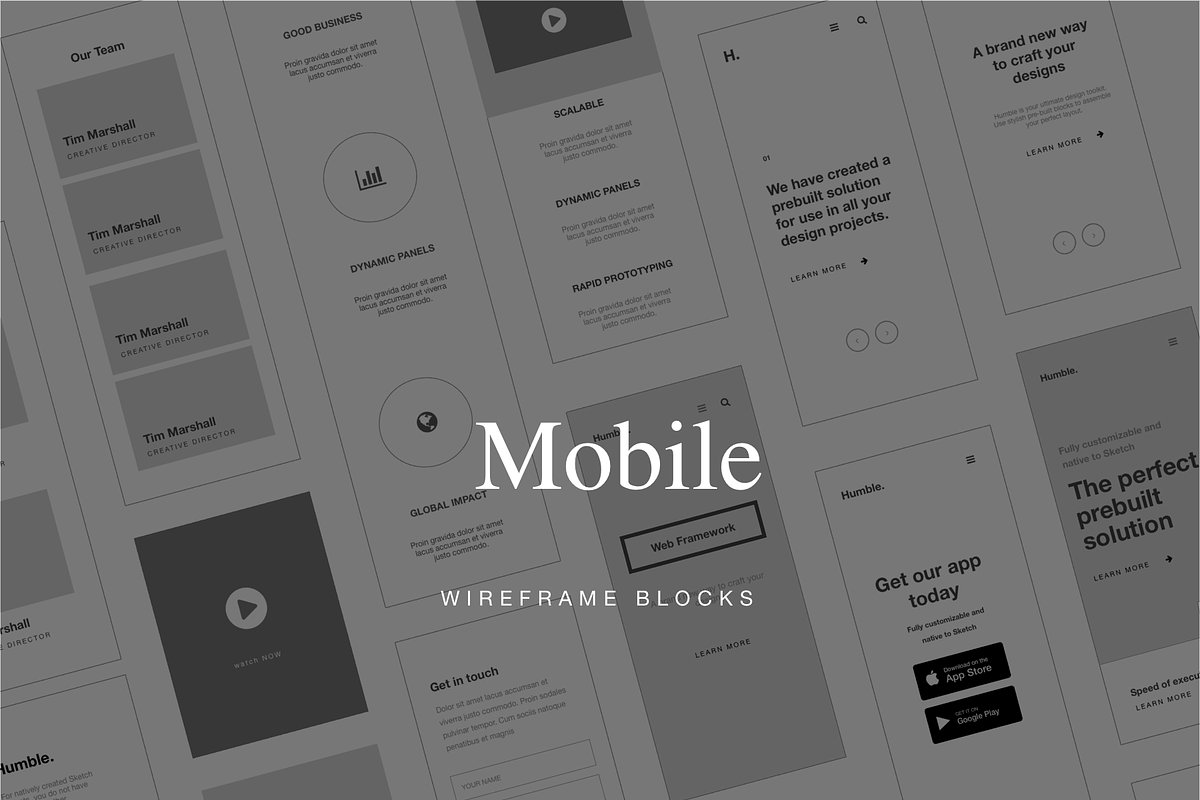 Web Wireframe Kit for Corporate Site, a Wireframe Template by UX Design Mastery Shop (Photo 4 of 10)