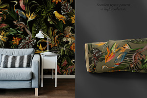 Subdued Tropical Prints