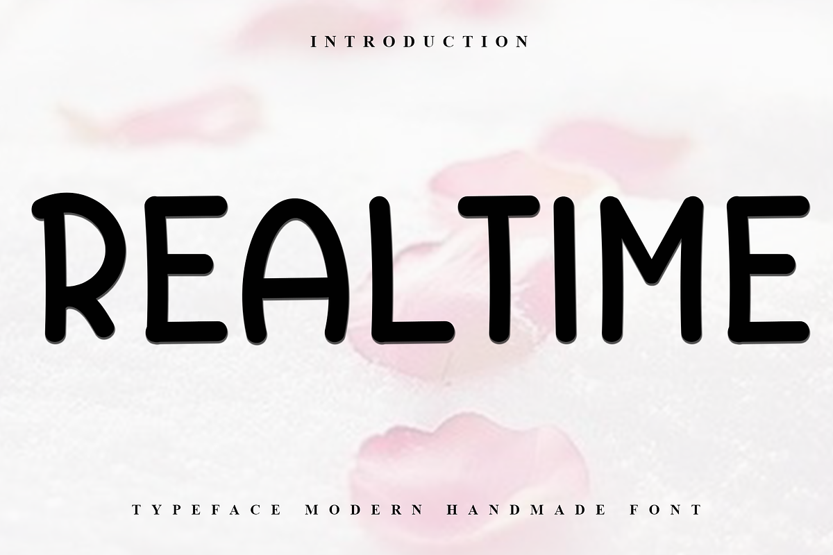 Realtime, a Sans Serif Font by FreshTypeINK (Photo 1 of 7)