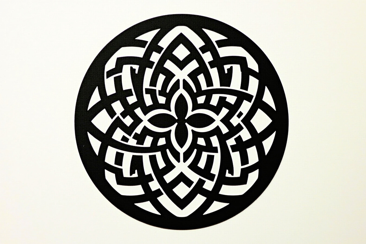 Circular Geometric Laser Cutting Bun, an Object Graphic by BIPLOB EXPERT (Photo 17 of 17)