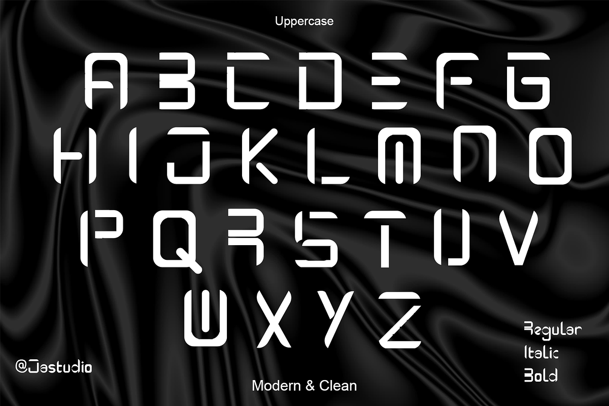 Futuristic Modern Sans Serif Font, a Sans Serif Font by jastudio123 (Photo 4 of 9)