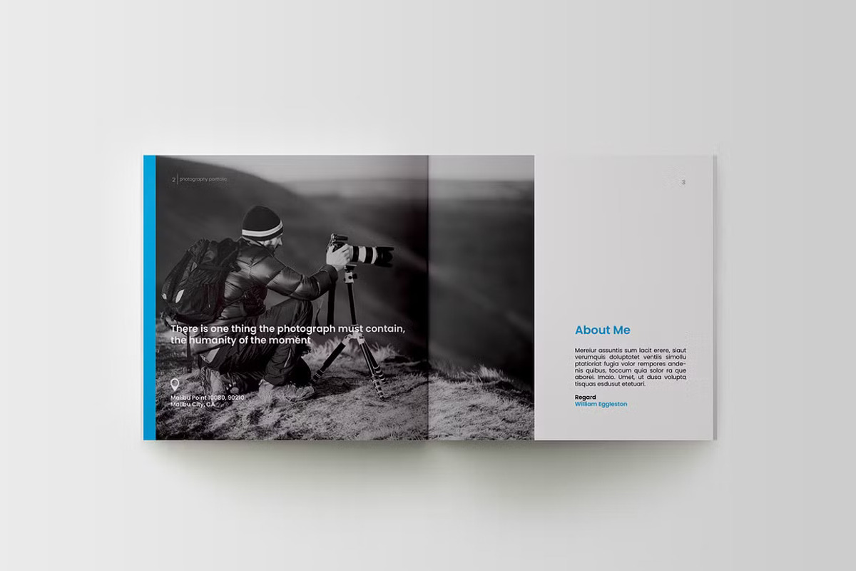 Photography Portfolio Template, a Brochure Template by adekfotografia (Photo 2 of 10)