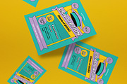Flat Design Graduation Invitation, a Card Template by graphicook (Thumbnail 3 of 3)
